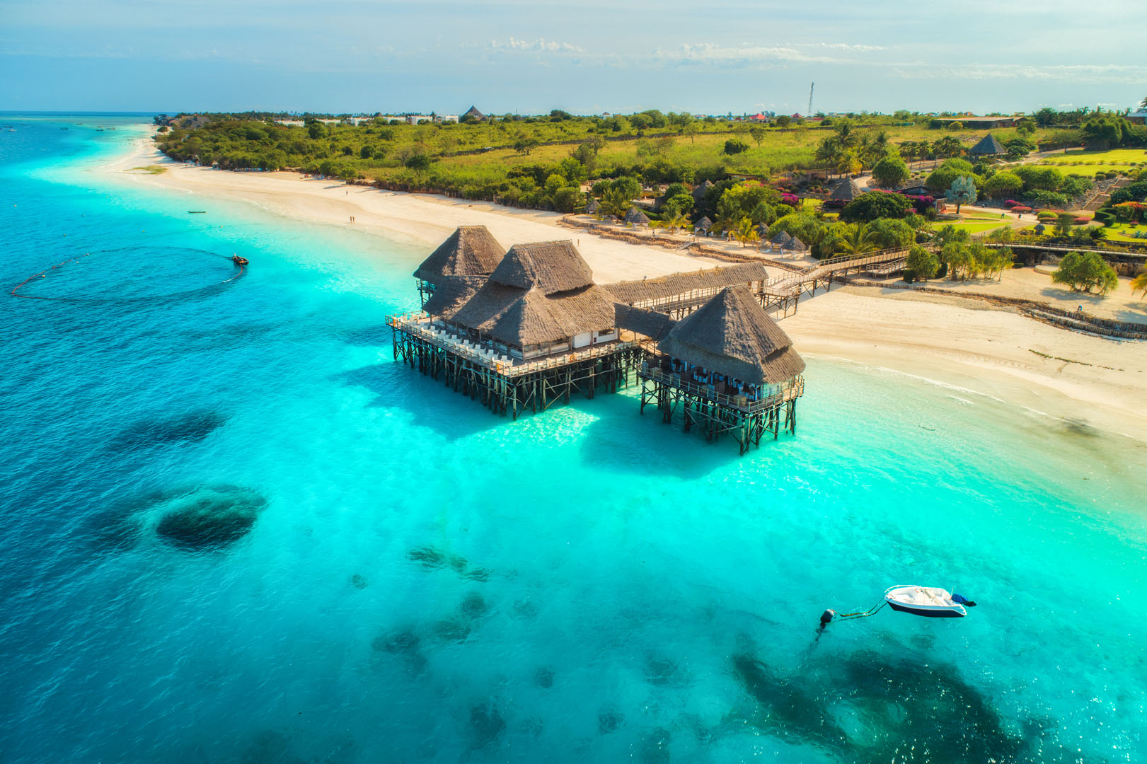 Stille kystlinje — Zanzibar strandforlengelse